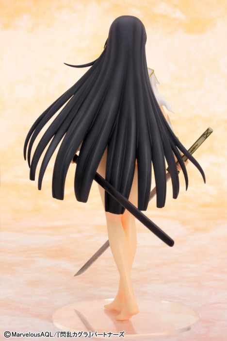аниме картинка девушка с мечём Senran Kagura Ikaruga Damaged Heroine Figure